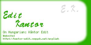 edit kantor business card